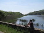 SX14207 Jenni look out over Lily Ponds at Bosherston.jpg